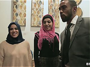 three young muslim honies are getting a lil' too curious about pink cigar